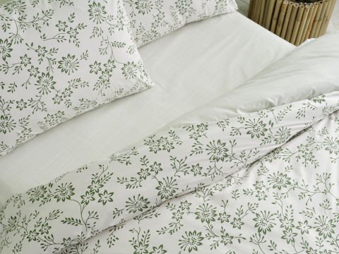 Easy Cotton Nevresim Takımı Belinda Çift King Size - Yeşil