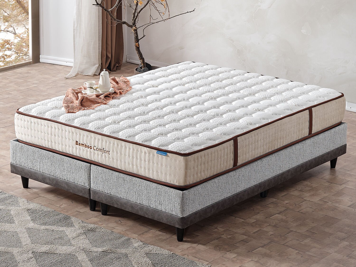 Bamboo Comfort Yatak 200 x 200 cm - Bej