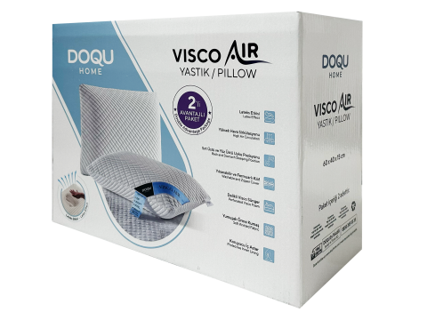 Visco Air Yastık 2'li Avantajlı Paket 60 x 40 cm - Beyaz